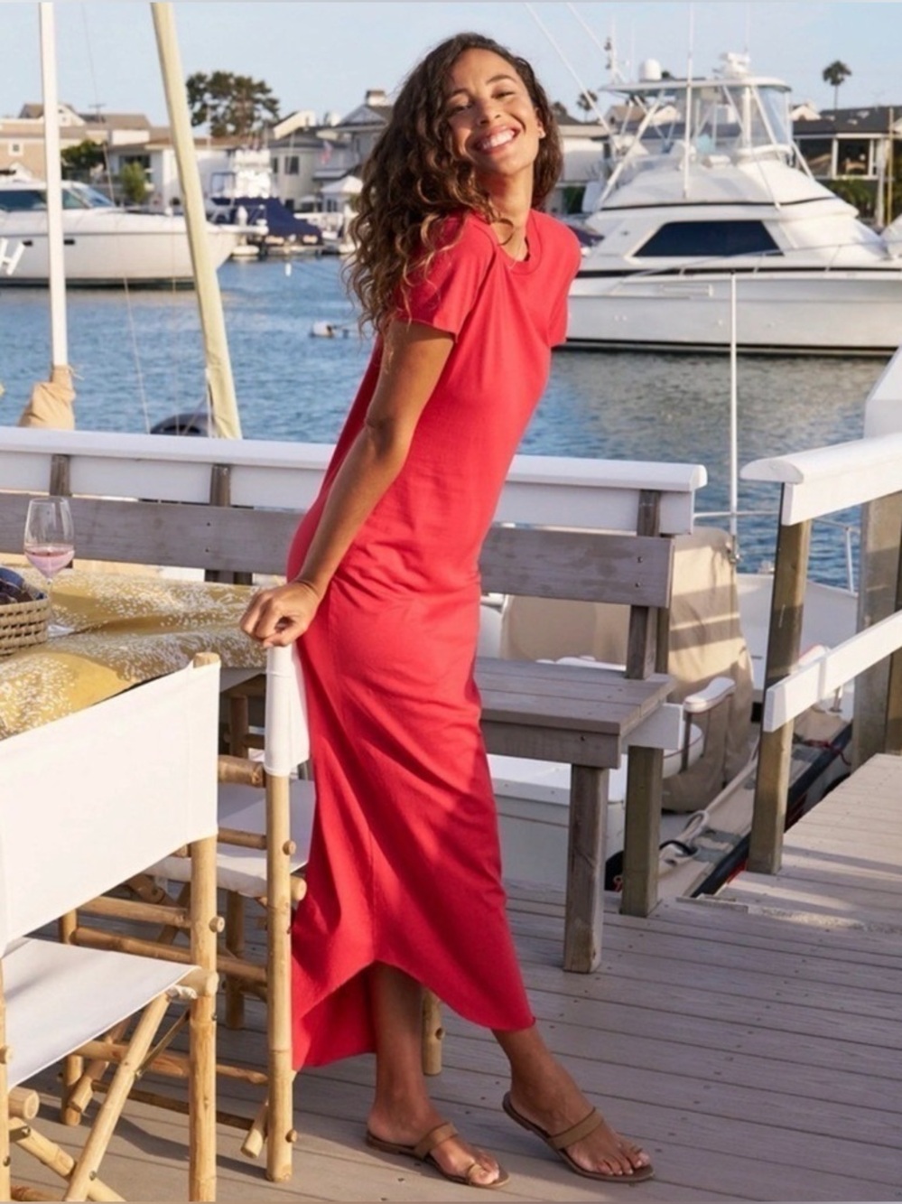 Frank & Eileen Red Harper
Perfect Tee Maxi Dress sz S